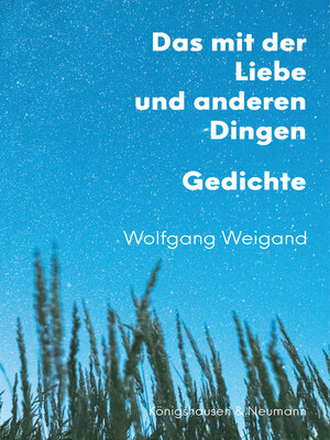 cover image of Das mit der Liebe und anderen Dingen